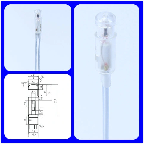স্বচ্ছ ক্যাবল নির্দেশক ল্যাম্প A-01 প্যানেলের জন্য নিওন পাওয়ার নির্দেশক 0
