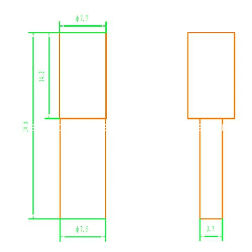 2.2mA নিওন ল্যাম্প আইপি 65 নিওন বাল্ব সূচক স্বচ্ছ রঙ 1